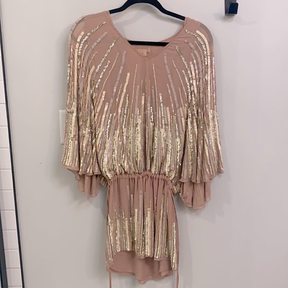 Nude party dress